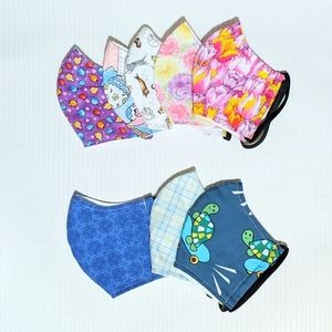 Woven cotton Mask - Double layer - w Pocket filter